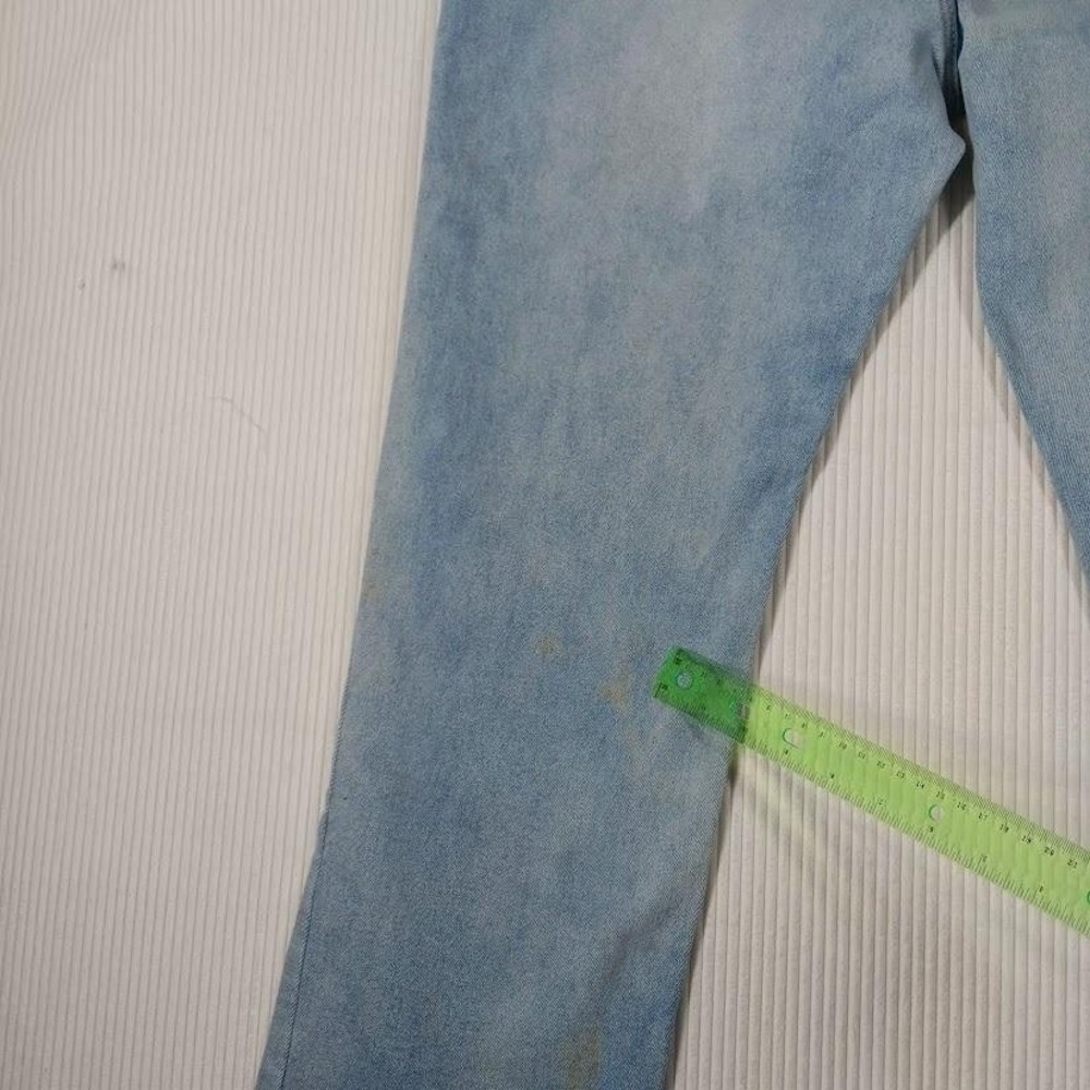 Blue Savvy Jeans Womens 18 Blue Light Wash Mid Rise Straight Leg Stretch Denim - Picture 4 of 13